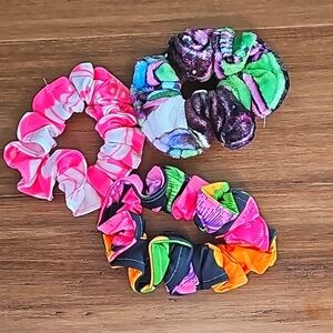 3pc hair scrunchie/tie/bands